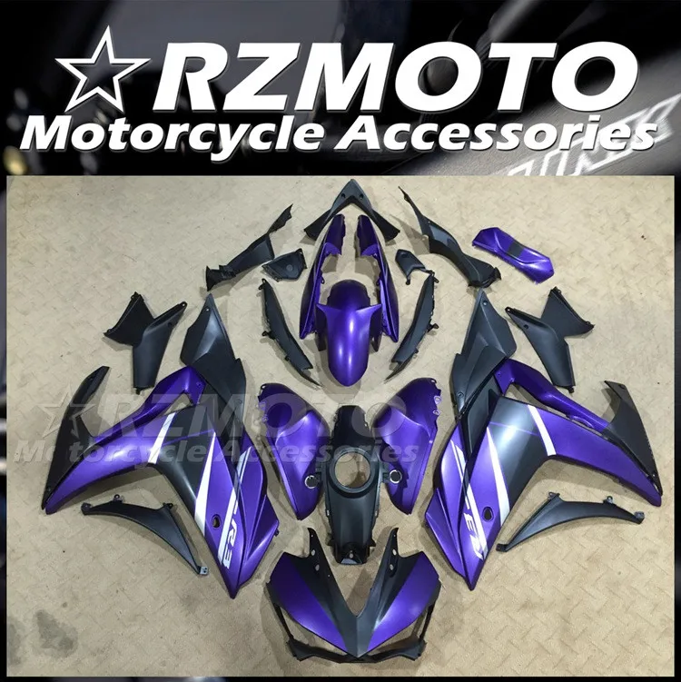 

Комплект обтекателей из АБС-пластика для YAMAHA YZF-R3 15 16 17 18 YZF-R25 R3 R25 2015 2016 2017 2018 комплект обтекателей Фиолетовый матовый