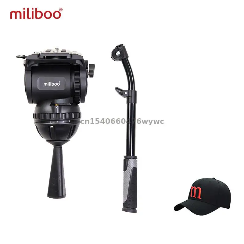 

miliboo M8 Professional Broadcast Movie Video Fluid Heads Load 15 kg Heavy Duty Tripod Camera Stand with 100mm Bowl