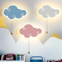 childrens room wall lamp simple boy and girl cartoon creative kindergarten background wall aisle bedroom bedside cloud walllamp