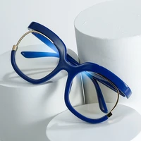 circle glasses round transparent optical frames steampunk blue light blocking fashion leopard oversize decorative no dioptric