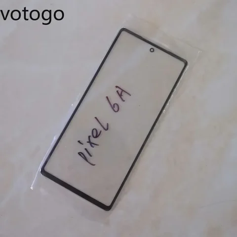 Переднее стекло Pixel6A для замены объектива + ОСА для Google Pixel 6A Внешний ЖК-дисплей крышка сенсорного экрана Запасные части