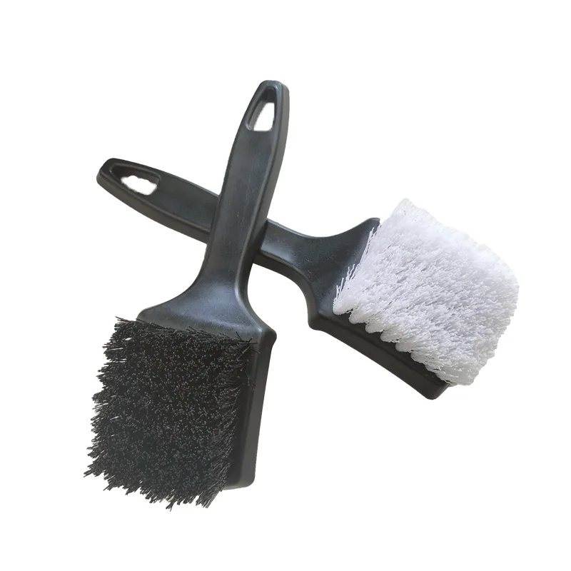 

1 Pcs Car Tire Rim Brush Wheel Hub Cleaning Brushes Car Wheels Detailing Cleaning Accessories Black White Tire Car Washing Tool