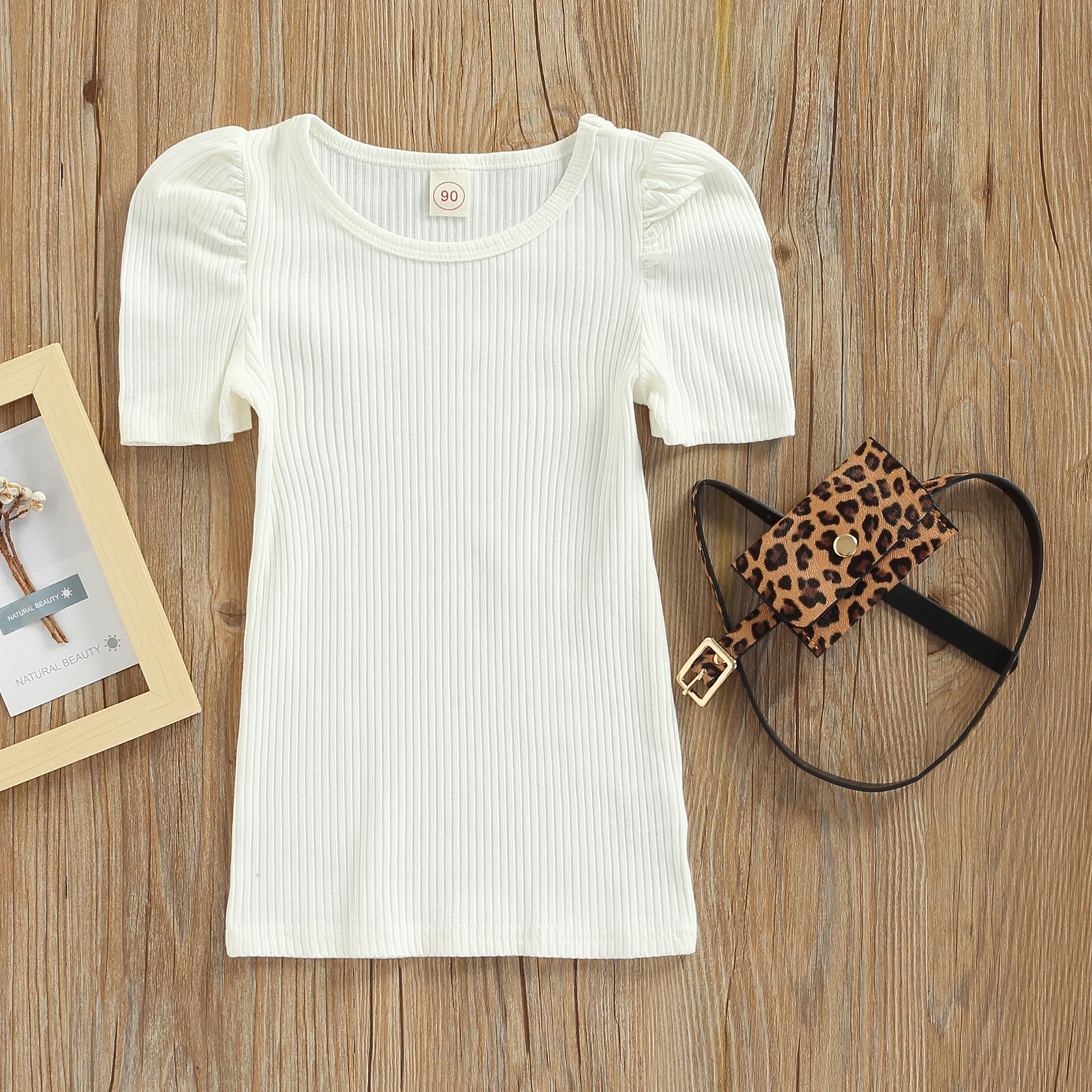 Женское платье с поясом и сумкой летняя одежда для детей 2022 однотонное вязаное