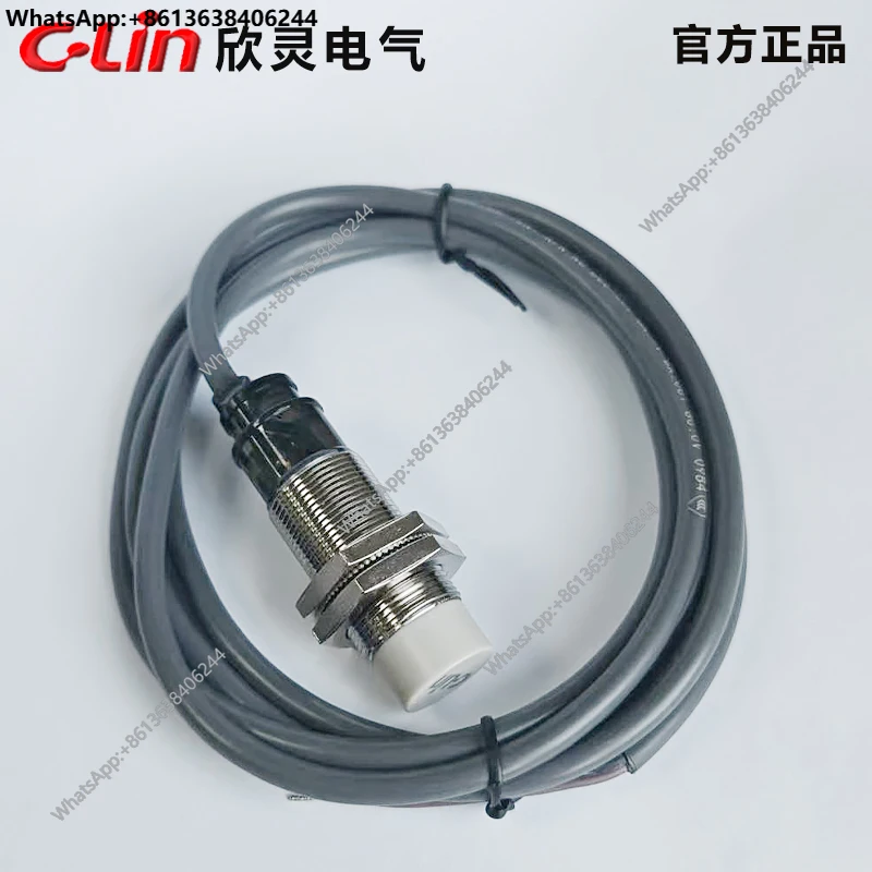 Фото Xinling LJM18M-10N1/P1/D1/A1 Индуктивный бесконтактный переключатель постоянного тока, трехпроводной NPN, нормально открытый, короткий цилиндр №3