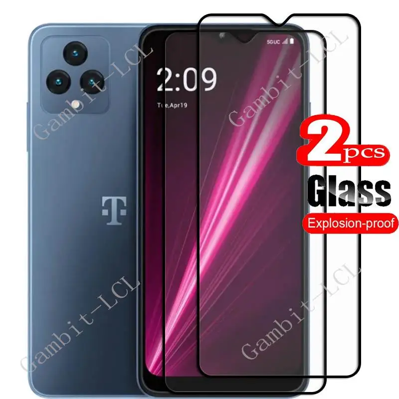 

2PCS 9H HD For T-Mobile Revvl 6 5G 6.52" Screen Protector Full Glue Tempered Glass Protective Cover Film On Revvl6