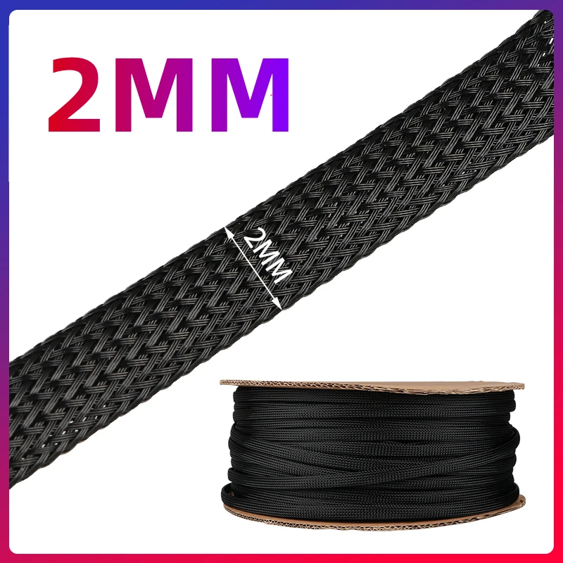 

Черная виниловая спиральная оплетка YQSiNYUE 4/6/8/10/12/14/20/25/30/35 мм