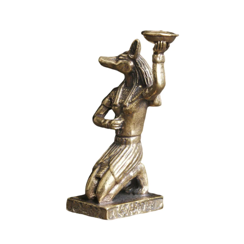 

Statue Anubis Egyptian Egypt Brass Figurine Dog Ancient Decor Of Gods Sculpture Figure The God Statues Dead Jackal Desktop Model