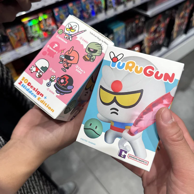 Фото Официальная глухая коробка Bandai YuRuGun Gundam Unicorn Q, милая мини-модель QMSV, детская коллекционная игрушка, Рождественский подарок №3