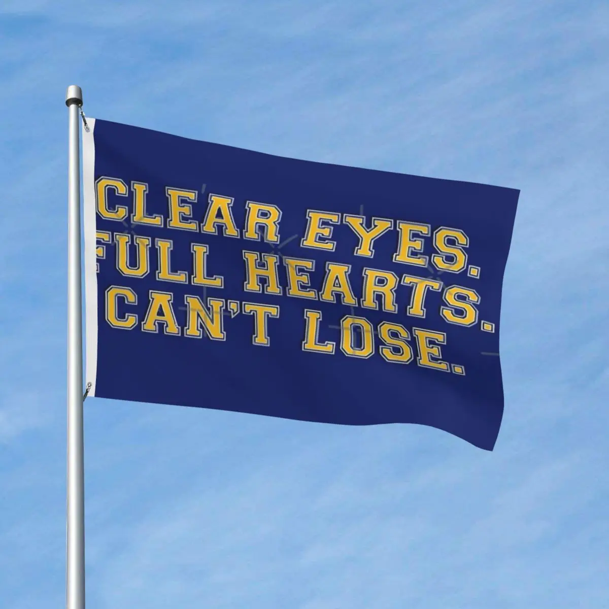 

Clear Eyes, Full Hearts Flag Decor Vintage With Metal Grommets Fade Resistant Drapey Delicate