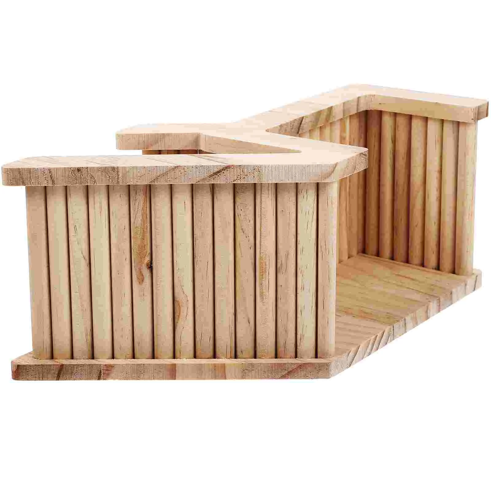 

Hamster Hideout Toy Hiding Wooden Ladderwood Cage Guineahideaway Climbing Small Toys Playhouse Castle Squirrels House Woodland