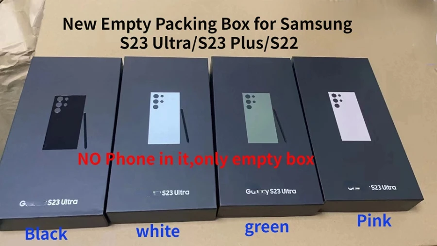 Для S23 Ultra/S23 + Samsung S22/S22 +/S22 ультра новая пустая упаковочная коробка муляж телефона