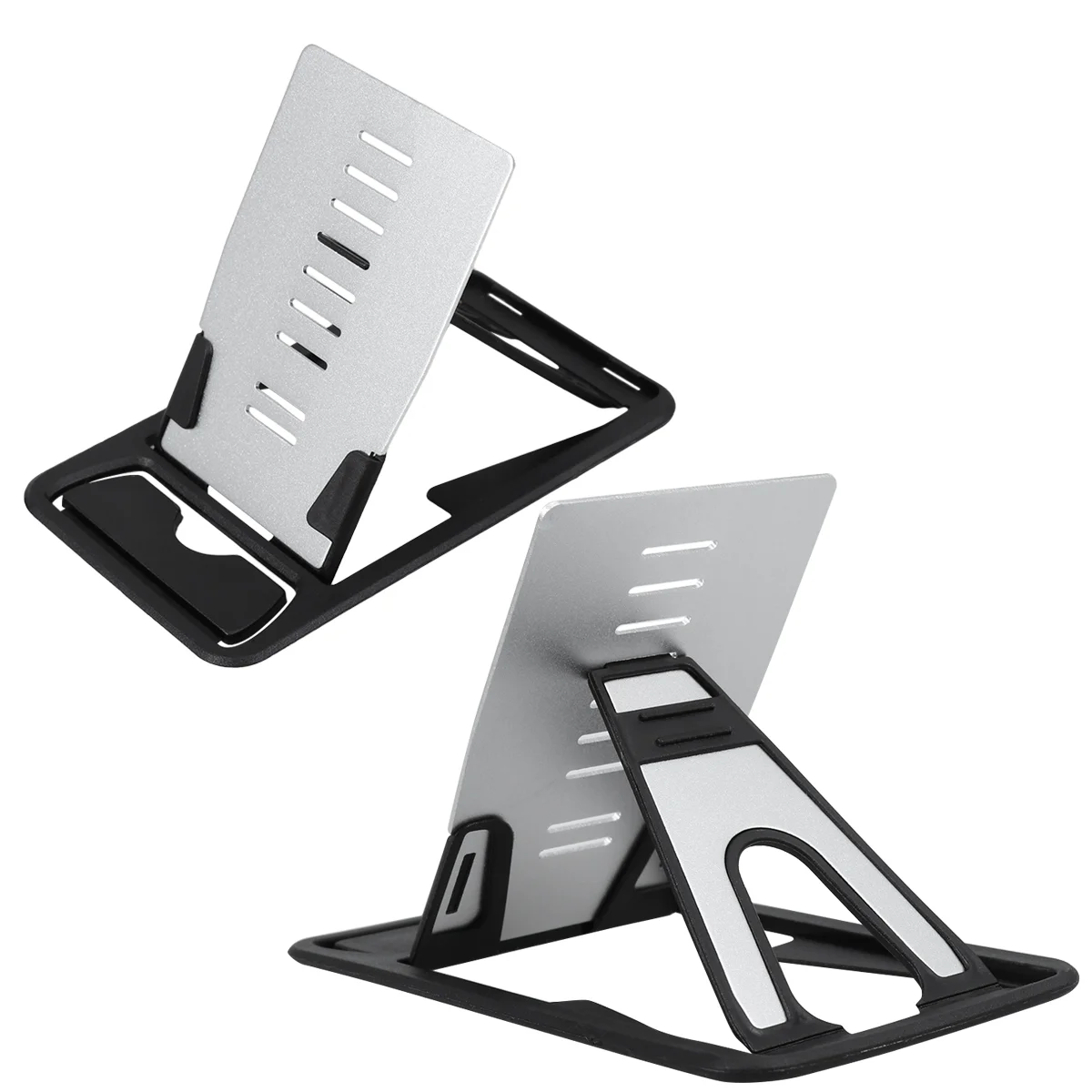 

2PCS Cellphone Holder Aluminum Alloy Desktop Type Tablet Support for Office