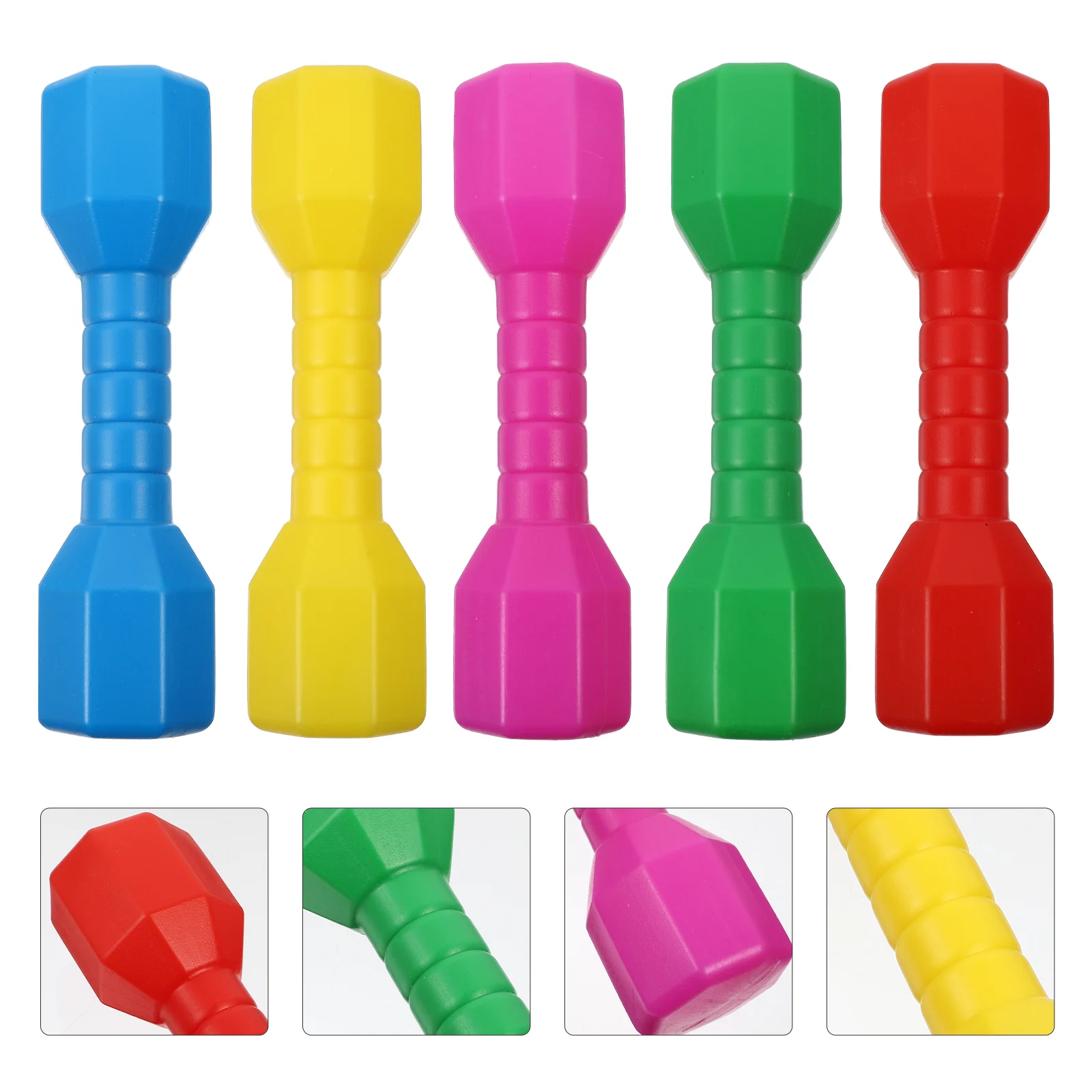 5 PCS Puzzle Toys Kids Hand Bar Small Dumbbell Gymnastics Dumbbell Kids Hand Weights Toy Kindergarten Dumbbell Kids Sports Toys