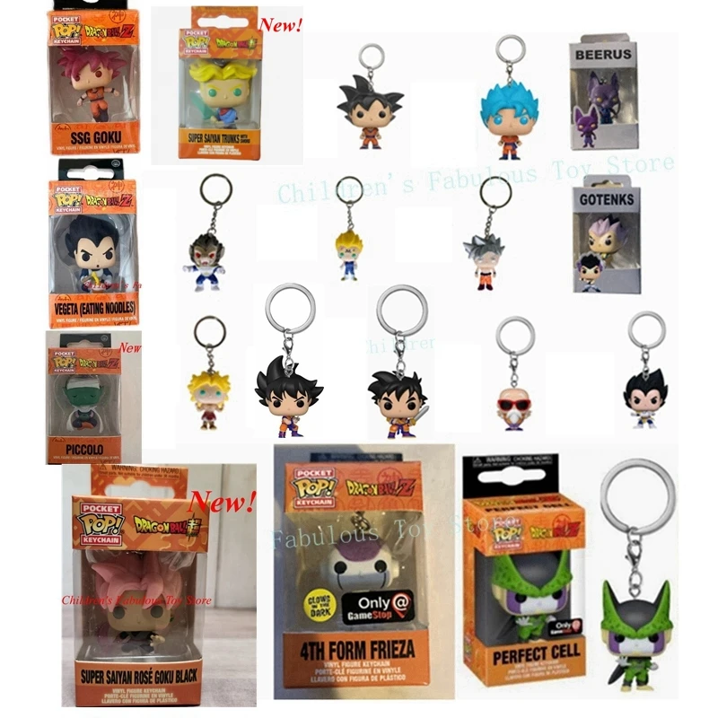 20 стилей новейшие брелоки FUNKO брелоки dragon-ballz Gohan perfect cell master roshi маленький брелоки экшн коллекция фигурок игрушки