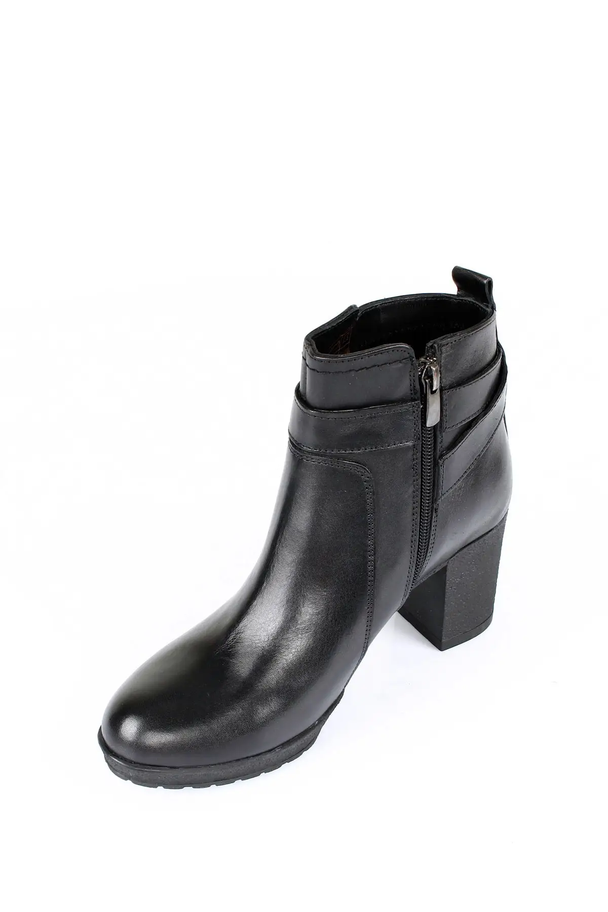 

Women BootsBlack Genuine Leather Buckle Referrable Zipped High Heels 's Day Comfortable Ladies Boots Stylish Female Boots Platform
