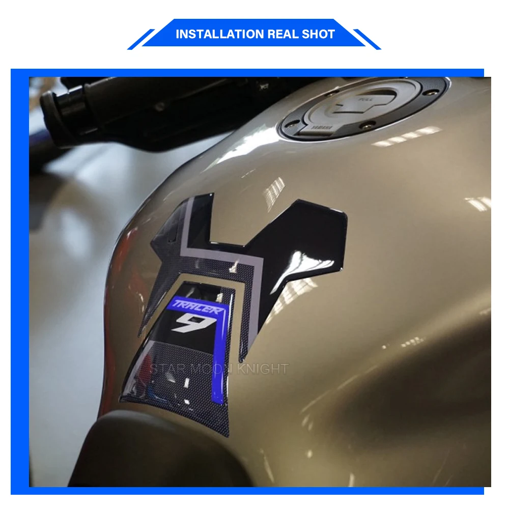 3D эпоксидная смола для мотоциклетного Бака Yamaha Tracer 9 GT 9GT Tracer9 2021-аксессуары ПВХ