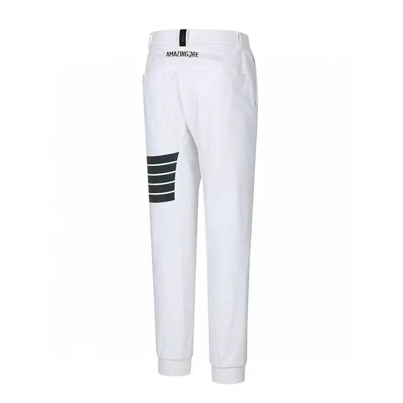 

Spring Summer 2023 Golf Pants Men's Striped Solid Color Sports Pants Outdoor Quick Drying Fashion Ball Pants