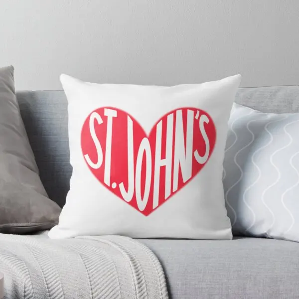 

St John Is Hearts Printing Throw Pillow Cover Car Decor Bed Fashion Home Hotel Waist Decorative Fashion Pillows not include