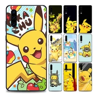 cute cartoon pikachu phone case for huawei p10 lite p20 p30 p40 lite p50 pro plus p smart z soft silicone