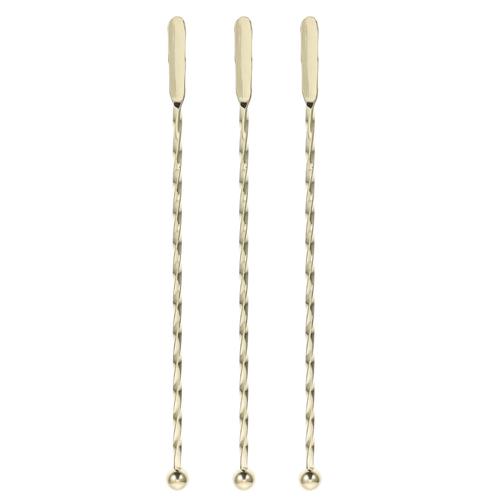 

3pcs Cocktail Stirrers Coffee Beverage Stirrers Swizzle Sticks Stirring Sticks
