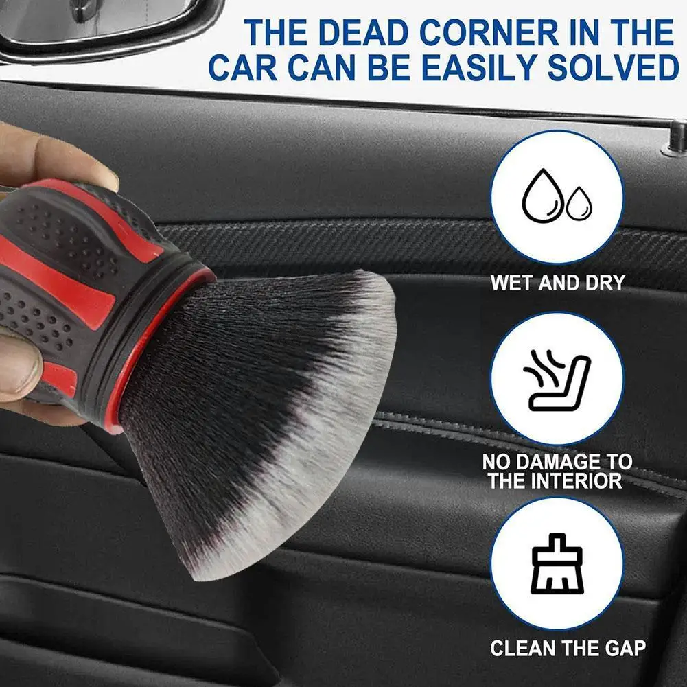 

Car Detailing Brushes Automobile Interior Soft Bristles Dust Supplies Dusting Vent Cleaner Detailing Tool Automotive Air Br S5R1
