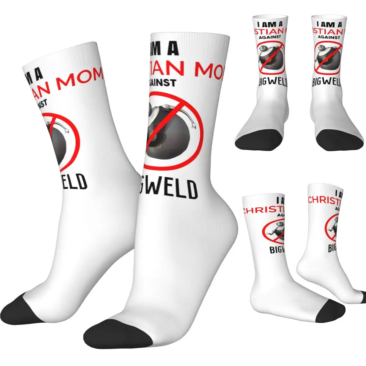 Носки Christian Mom Against BIGWELD Весенние чулки модные теплые мягкие носки для пар