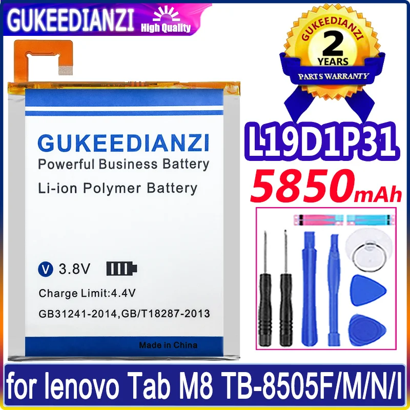 

Аккумулятор GUKEEDIANZI L19D1P31 5850 мАч для lenovo Tab M8