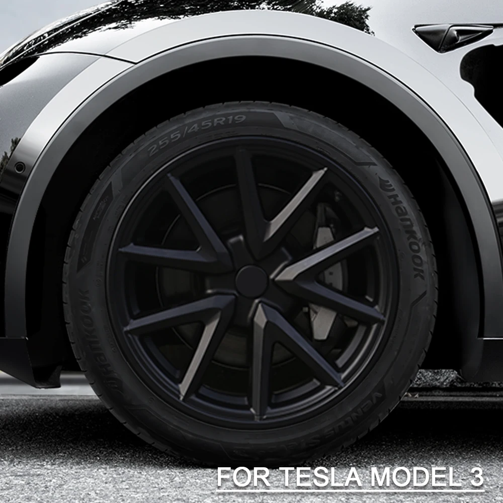

4PCS 18 Inch Hub Cap for Tesla Model 3 2023 Wheel Hubcap Performance Replacement Right&Left Hubcap Full Rim Cover Accessories