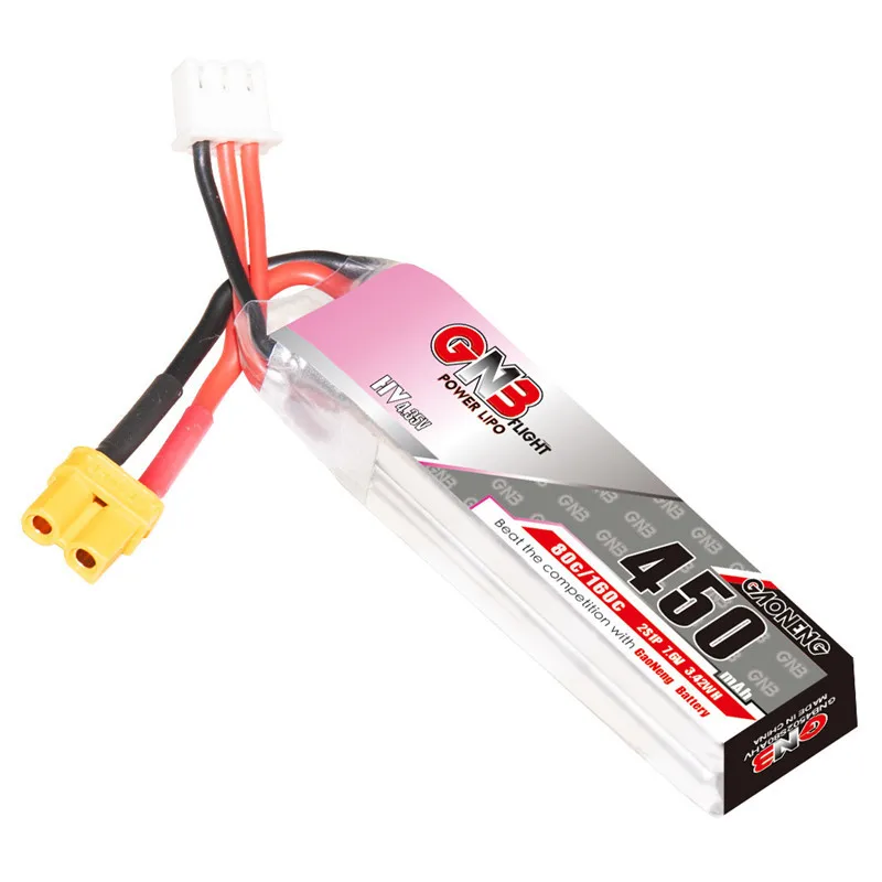 Gaoneng GNB 2S 7.6V HV 450mAh 80C XT30