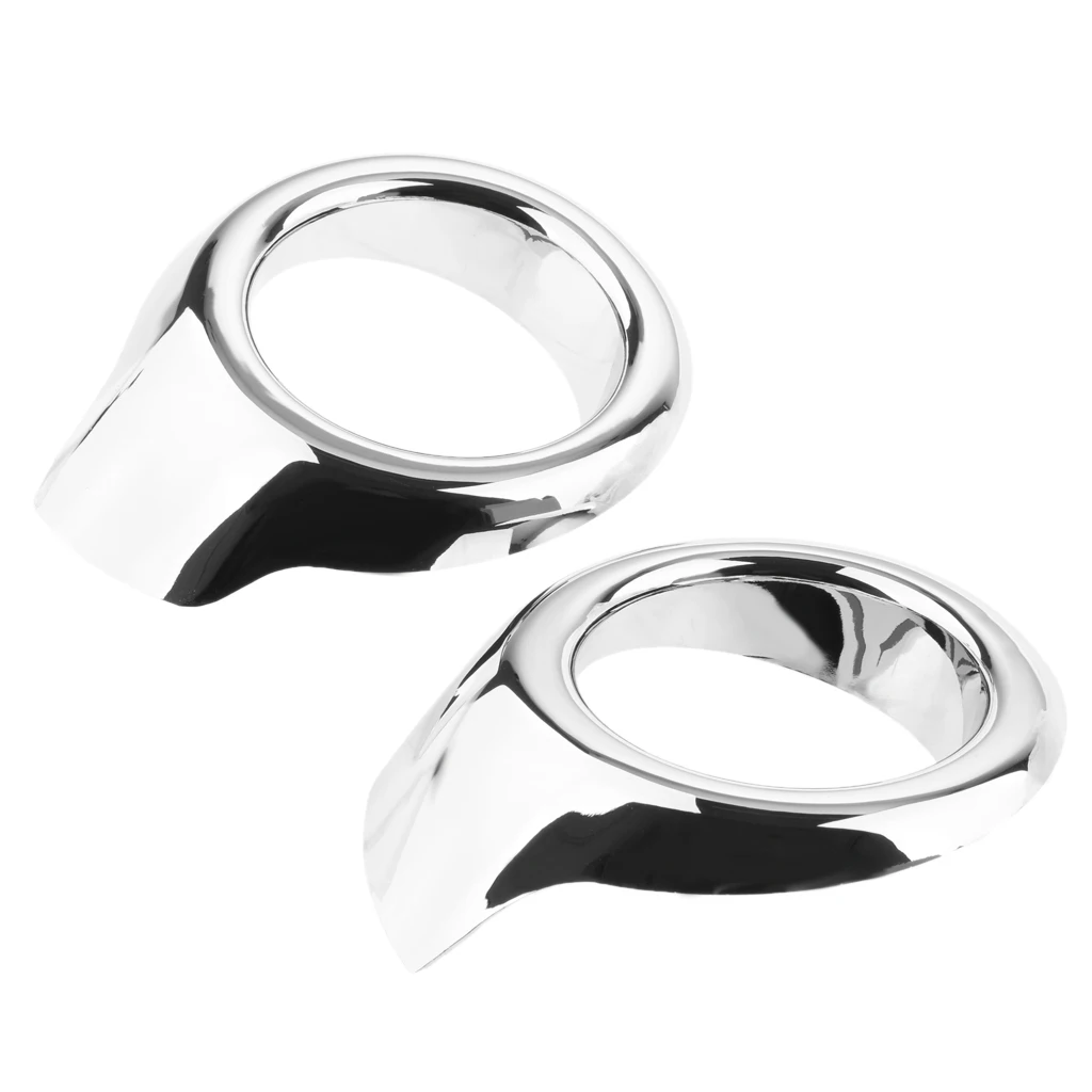 

2 Pieces Front Fog Light Eyebrows Cover Circle Trim Decor for