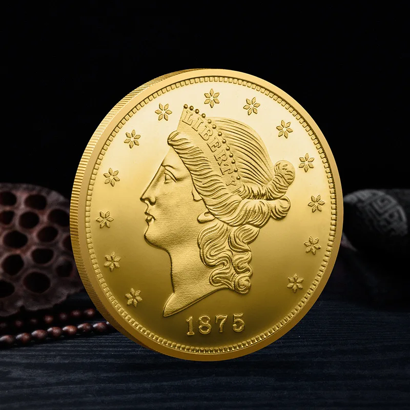 

US Statue of Liberty Souvenirs and Gifts Gold Plated Coin Seal of The USA Bald Eagle Challenge Coins Commemorative Coin