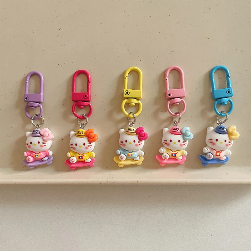 1 шт. милый Sanrio скейтбординг Kt брелок с мультяшным котом кулон для телефона