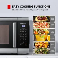 2.2 cu. ft. Countertop Microwave Oven, 1200 Watts, Stainless Steel 4