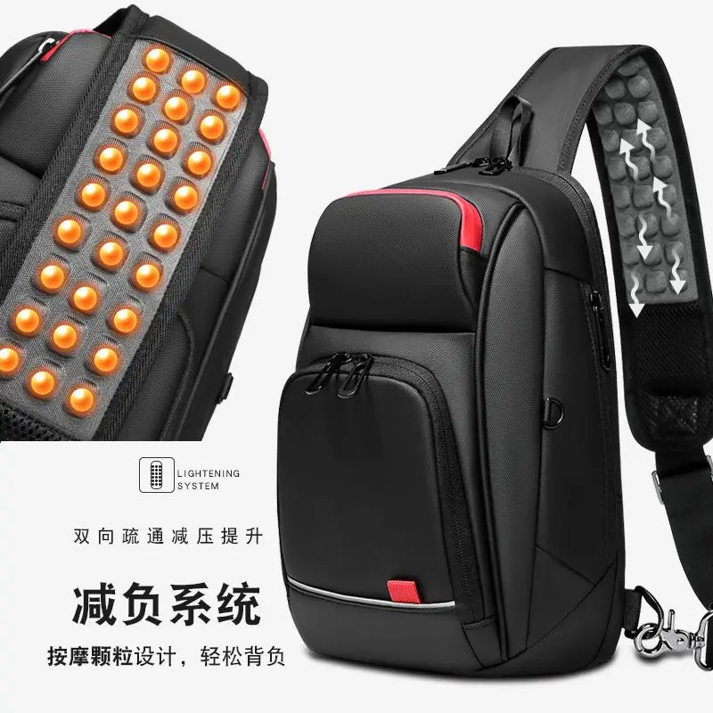 Мужская водоотталкивающая сумка-мессенджер EURCOOL нагрудная сумка через плечо для