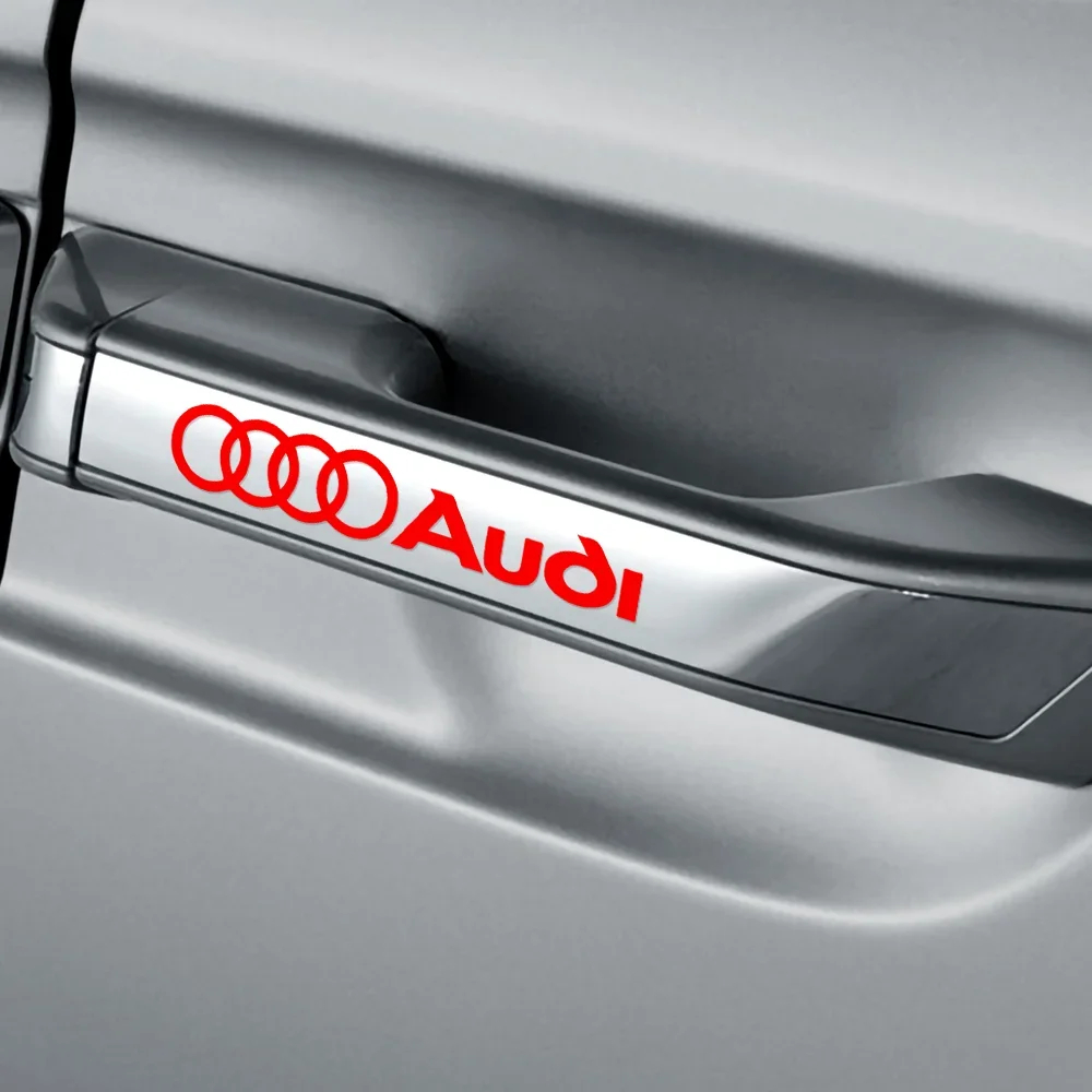 4 шт. автомобильные наклейки для ручек Audi A4 B8 8P A3 A5 A6 C7 A1 A7 A8 A2 Q2 Q3 Q5 Q7 Q8 TT