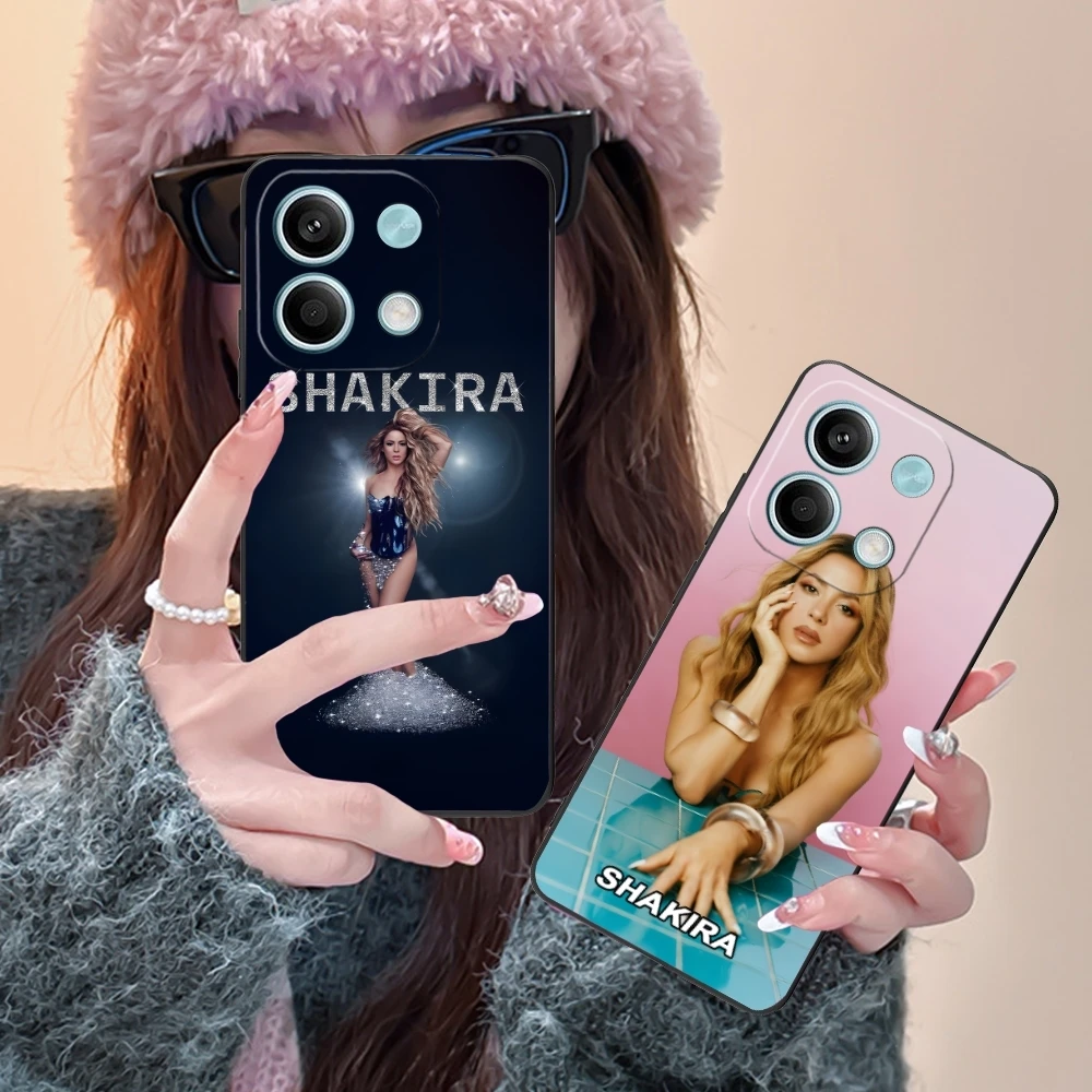 Fashion Shakira Mobile Cell Phone Case for Xiaomi POCO M6 M5 M4 M3 X6 X5 X4 X3 F6 F5 F4 F3 F2 C40 Pro GT 5G Black Cover Shell