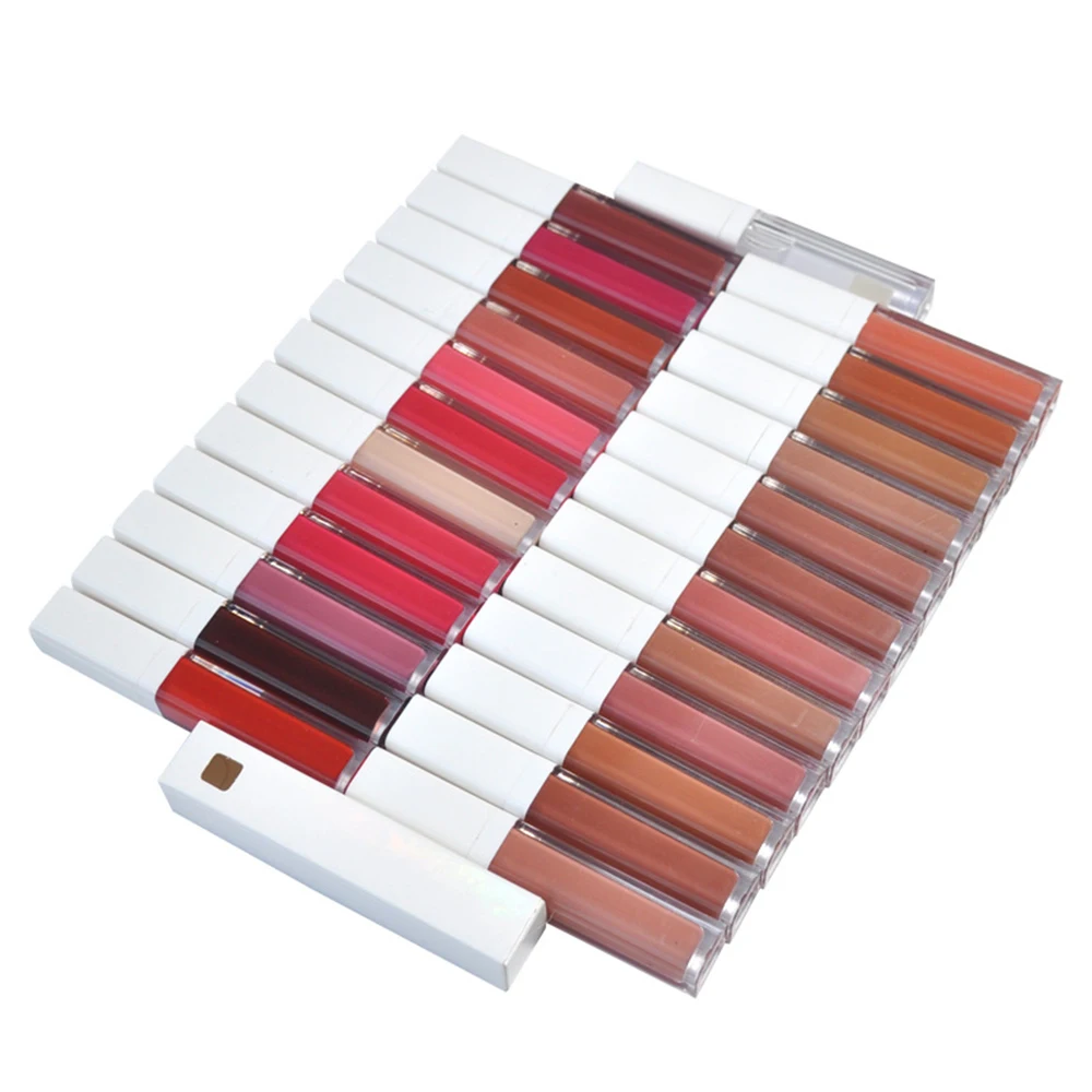 

52 Color Matte Shimmering Moisturizer Non-stick Gloss Custom Lips Glaze Lipgloss Private Label All Lip Tints Bulk Makeup Beauty