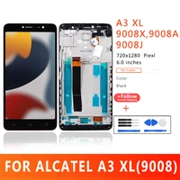 6 0 inch premium quality lcd for alcatel a3 xl 9008x 9008a 9008j screen touch screen display for a3 xl lcd replacement parts
