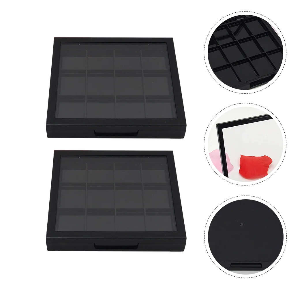 

Makeup Box Eyeshadow Container Organizer Empty Travelcase Shadow Eye Cosmeticdiy Storagemake Accessories Cream Clear Jar