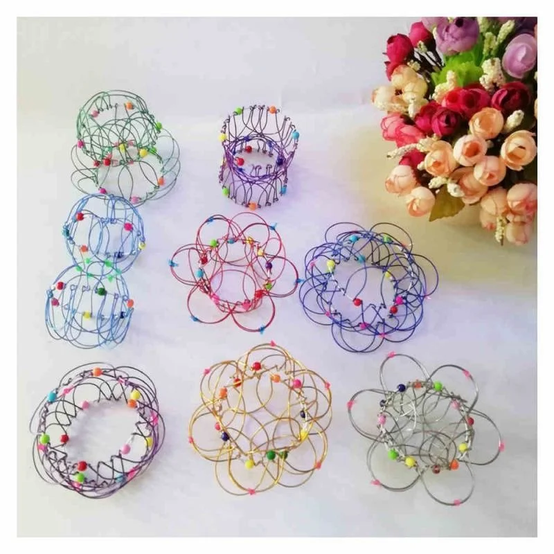

Decompression Toys Mandala Variety Flower Basket Adults Anti-stress Fidget Toy Children's Puzzle Steel Ring Autism Sensory Toys