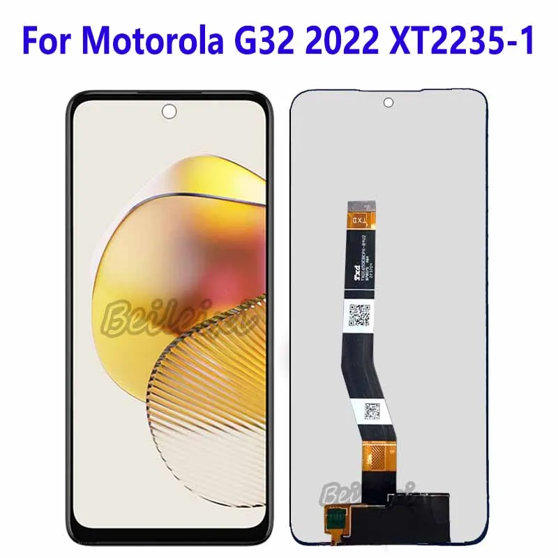 Для Motorola Moto G32 2022 XT2235-1 XT2235-2 XT2235-3 ЖК-дисплей сенсорный экран дигитайзер в сборе для