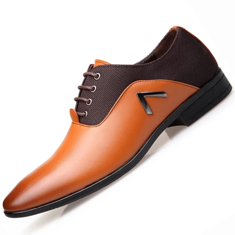 

Luxury Shoes for Men Popular Men's Lace-up Casual Pointed Trendy Leather Shoes Fashion Business Shoes Homme Outdoor Sneakers