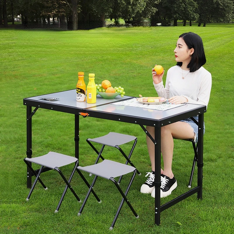 

Outdoor Camping Camping Table Multifunctional Portable Table Folding Garden Furniture Aluminum Alloy Material Tourist Table