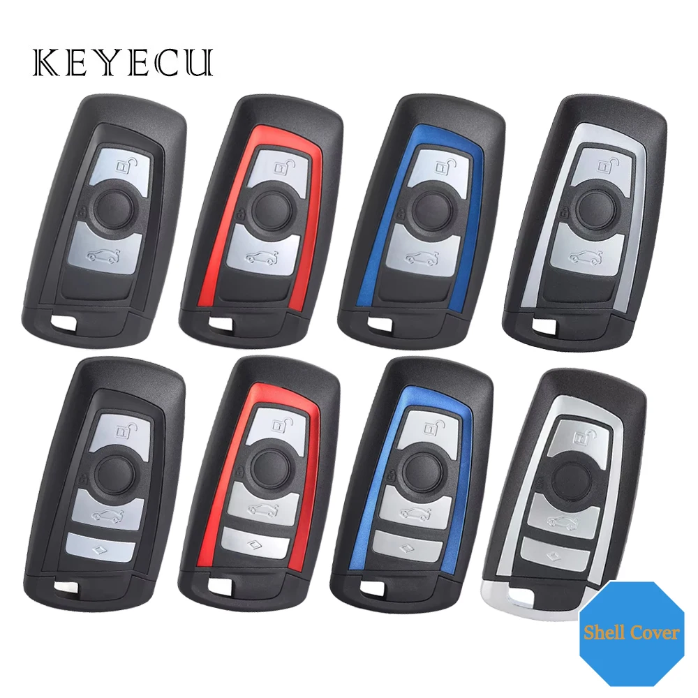 Смарт-чехол Keyecu с 3 и 4 кнопками чехол лезвием для BMW CAS4 F FEM 5 7 Series E90 E92 E93 X5 F10 F20 F30 F40