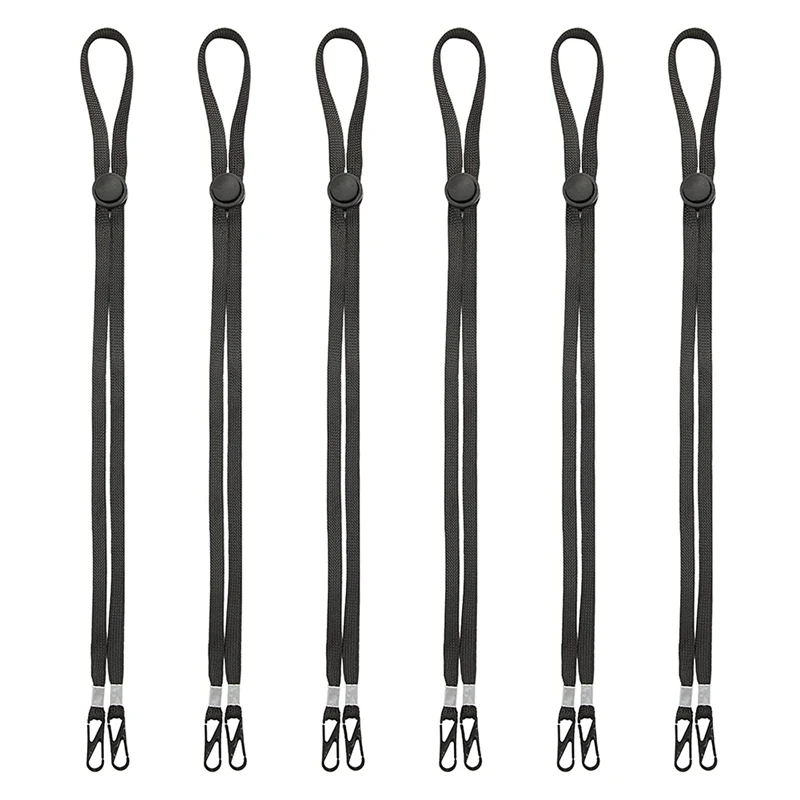 

JHD-Lanyards For Face Mask 6 Pack, Mask Holder For Kids Adults Women, Adjustable Mask Lanyard With Clips,Face Holder Strap