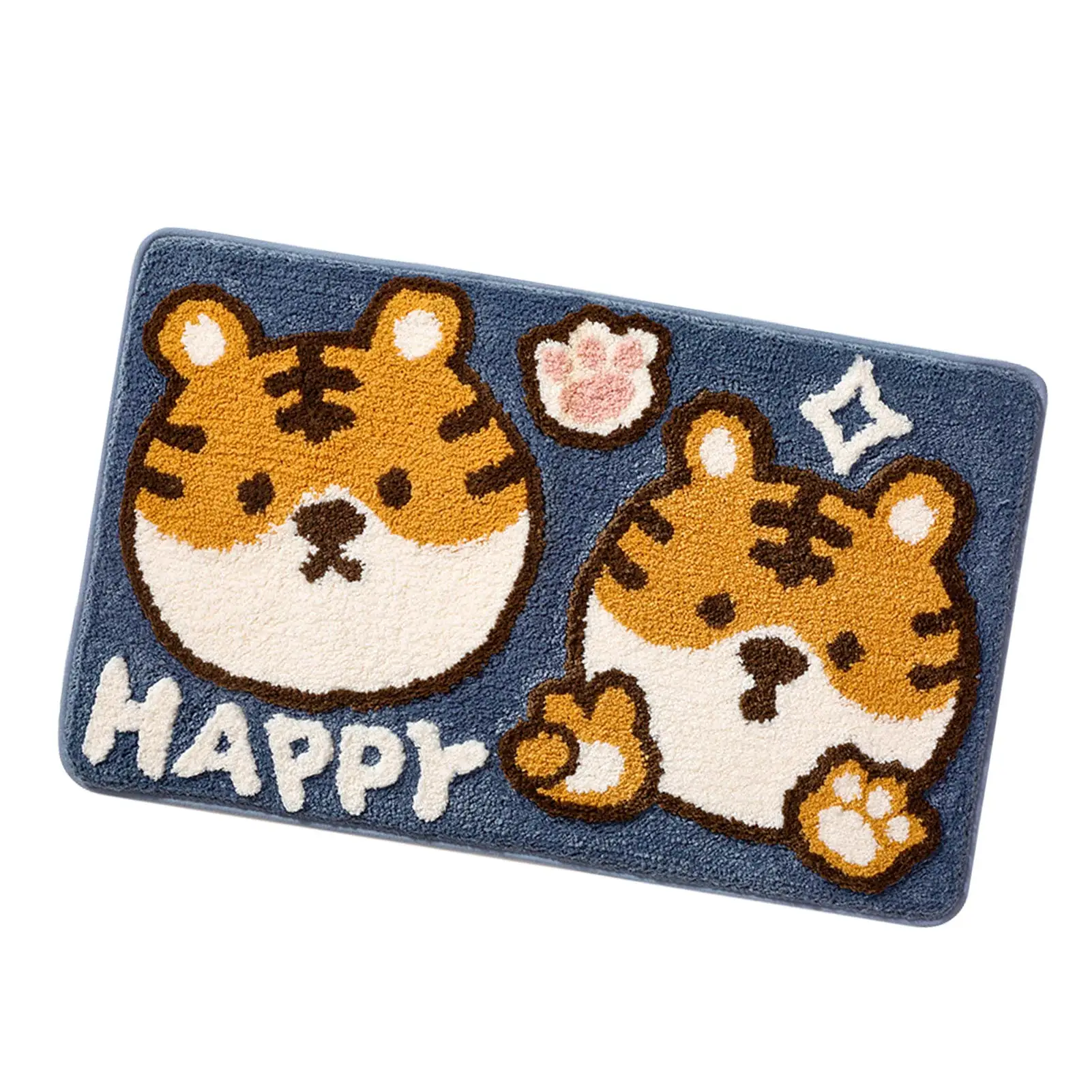 

Tiger Pattern Rug Non-Slip Rug Animal Pattern Tiger Bath Mat Bathroom Cute Tiger Carpet For Home Office Multi-patterns