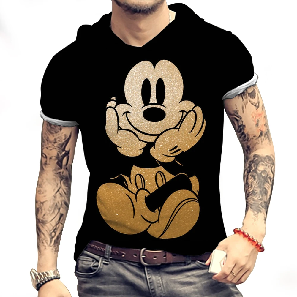 Футболка мужская оверсайз с капюшоном и коротким рукавом 2024