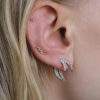 isueva gold plated stud earrings for women silver color zircon piercing chain dangle earrings 2022 party jewelry wholesale
