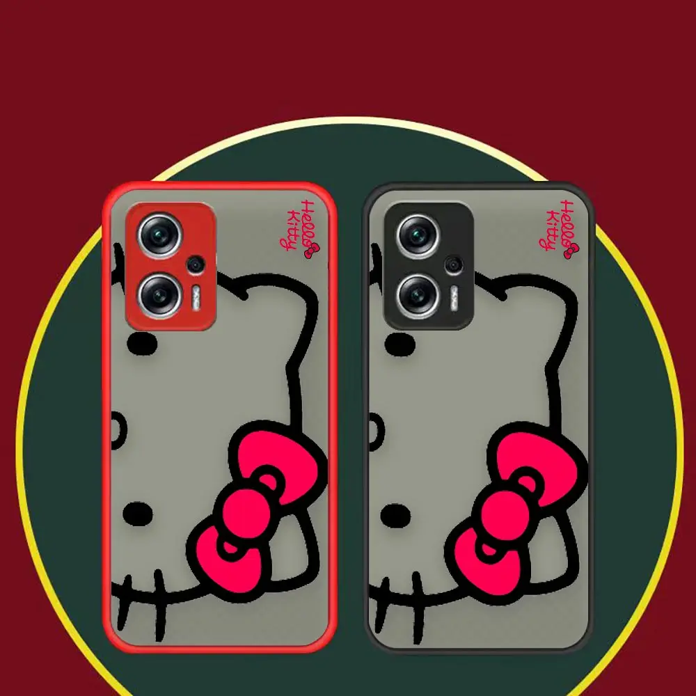 

Matte Case Funda Coque For Xiaomi 11 11T 10 10T 10S CC9 9 8 6X 5X A3 PRO LITE 5G ULTRA Case Cute Cartoon Hello K-Kitty 2023​