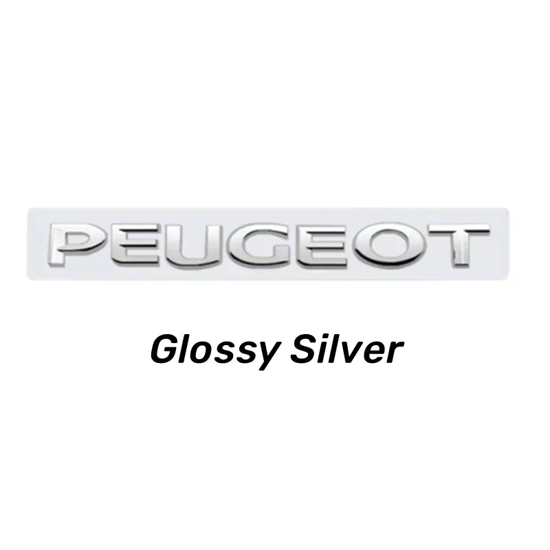 

ABS автомобильная буквенная эмблема, наклейка на задний багажник, украшение для Peugeot 107 108 206 207 208 301 306 307 308 407 408 2008 4008 5008